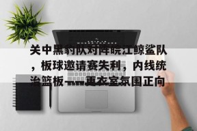 关中黑豹队对阵皖江鲸鲨队，板球邀请赛失利，内线统治篮板——更衣室氛围正向的简单介绍